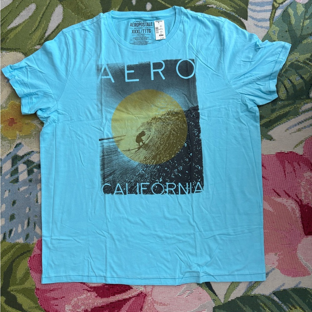 3XL Big Men’s Aeropostale Blue Graphic T-Shirt